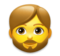 Person- Beard emoji on LG